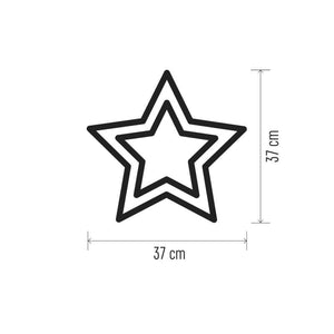 LED vánoční hvězda Emos ZY2199, vnitřní, teplá bílá, 37 cm