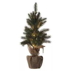 LED vánoční stromek, 52 cm, 3x AA, vnitřní, teplá bílá