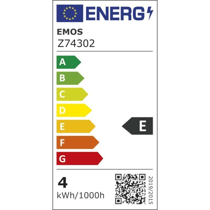 LED žárovka Emos Z74302, E27, ST64, 4W, teplá bílá+