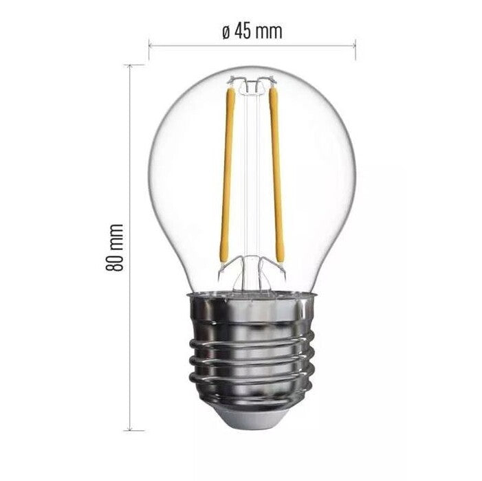 LED žárovka Emos ZF1101 Mini Globe, E14, 1,8W, neutrál bílá