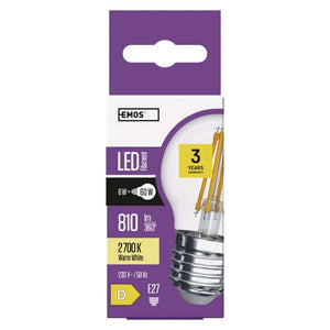 LED žárovka Emos ZF1140, E27, 6W, teplá bílá