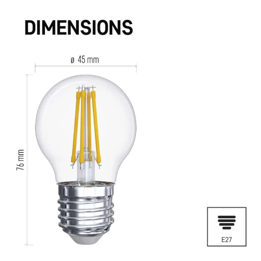 LED žárovka Emos ZF1141, E27, 6W, neutrální bílá