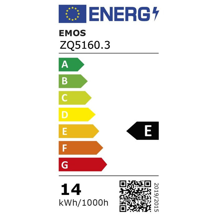 LED žárovka Emos ZQ51603, E27, 14W, kulatá, teplá bílá, 3ks