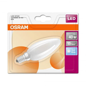 LED žárovka Osram STAR, E14, 4W,  svíčka, retro, neutrální bílá