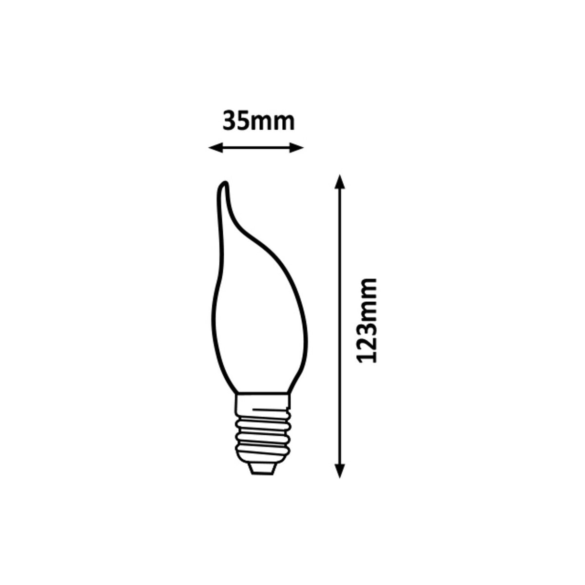 LED žárovka Rabalux 1998, 2,5W, E14, teplá bílá