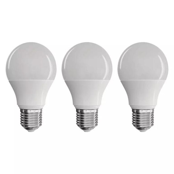 Levně LED žárovka Emos True Light, 7,2W, E27, teplá bílá, 3 ks