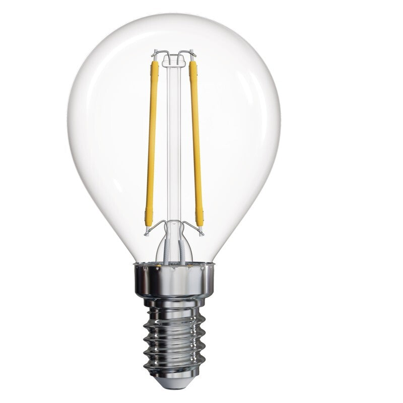 LED žárovka Emos Z74235, E14, 2W(25W), kulatá, teplá bílá