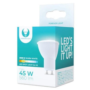 LED žárovka Forever GU10 7W 230V 3000K 560lm teplá bílá