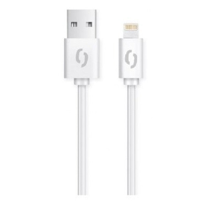 Kabel Aligator Lightning na USB, 2A, 2m, bílá