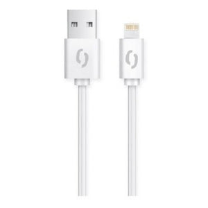 Kabel Aligator Lightning na USB, 2A, 2m, bílá