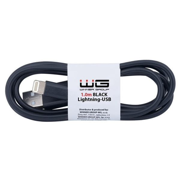 Levně Kabel Lightning na USB, 1m, černá