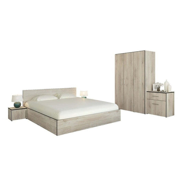Levně Ložnicový komplet Denali-rám postele,skříň,komoda,2 noční stolky