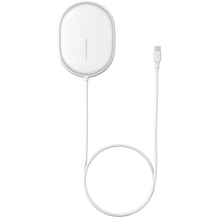Magnetická nabíječka pro iPhone 12 series, L Baseus, 15W, bílá