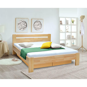 Masivní postel Maribo 2, 160x200, vč. roštu, bez matrace, buk