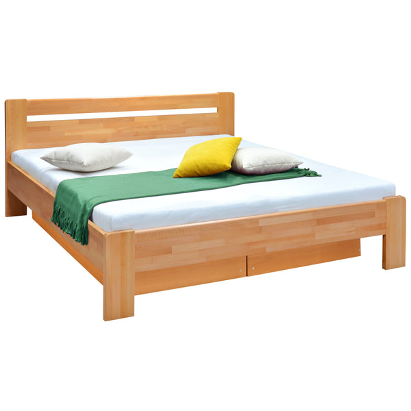 Levně Masivní postel Maribo 2, 160x200, vč. roštu, bez matrace, olše