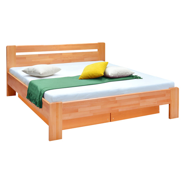 Levně Masivní postel Maribo 2, 160x200, vč. roštu, bez matrace, třešeň
