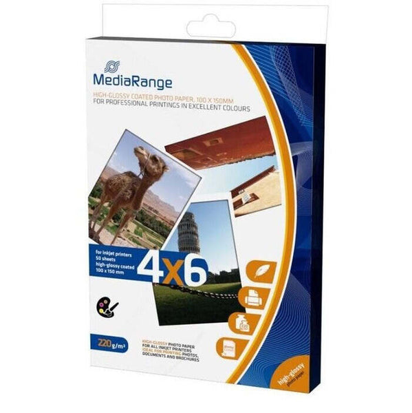 MEDIARANGE 10x15 50 listů 220g lesklý inkoust