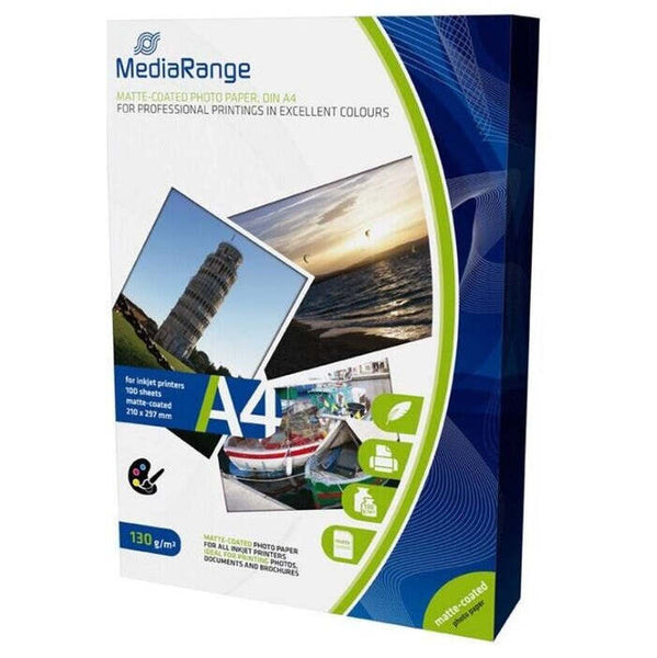 MEDIARANGE A4 100 listů 130g matný inkoust