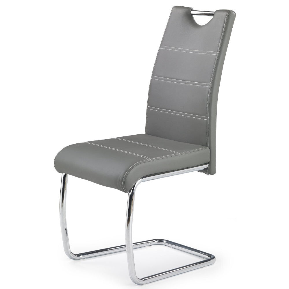 Melza - Jídelní židle (šedá, stříbrná)