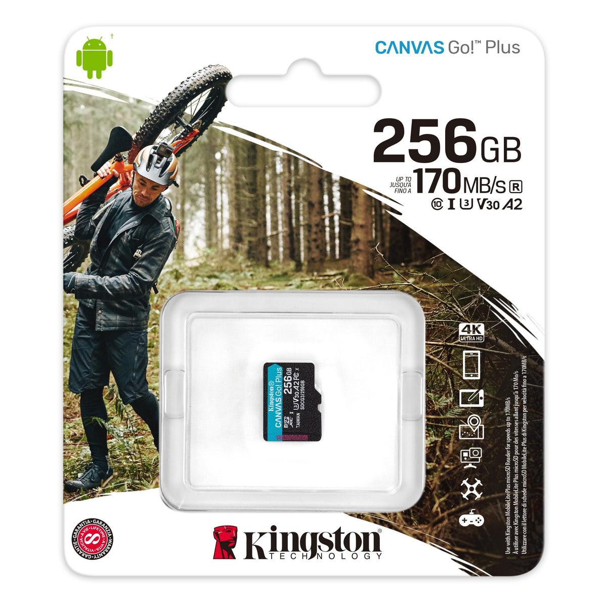 Micro SDXC karta Kingston Canvas Go! 256GB (SDCG3/256GBSP)