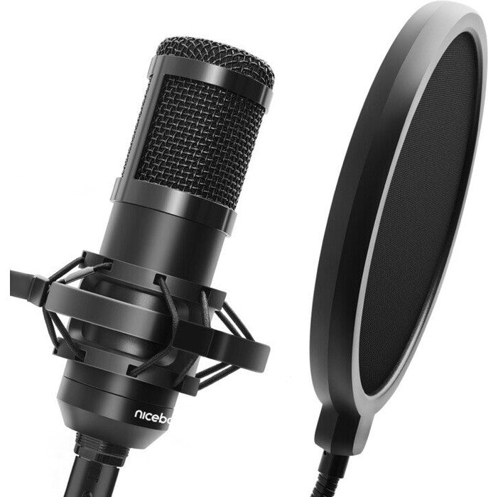 Mikrofon Niceboy VOICE Handle, pro streaming a podcasty POUŽITÉ,