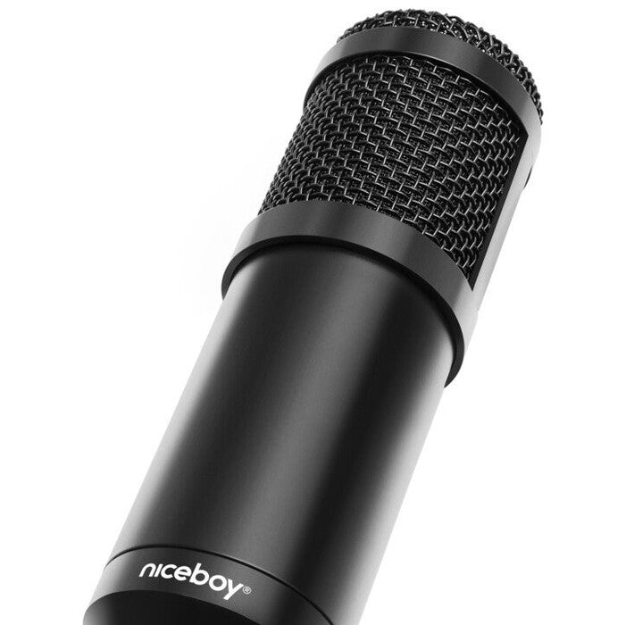 Mikrofon Niceboy VOICE Handle, pro streaming a podcasty POUŽITÉ,