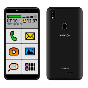 Mobilní telefon Aligator S5540KS 2GB/32GB, Kids+Senior, černá