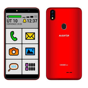 Mobilní telefon Aligator S5540KS 2GB/32GB, Kids+Senior, červená