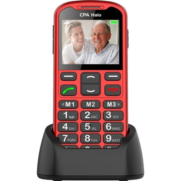 Levně Tlačítkový telefon pro seniory CPA Halo 19, červená