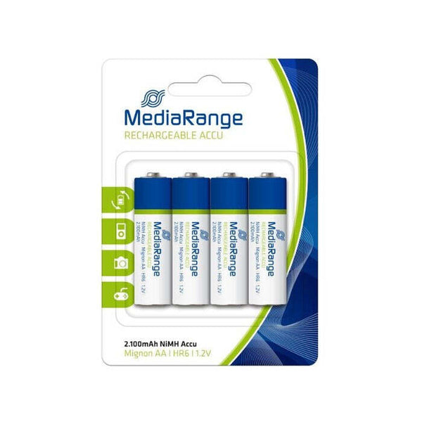 Levně Nabíjecí baterie MediaRange Premium AA 1.2V HR6, 4ks