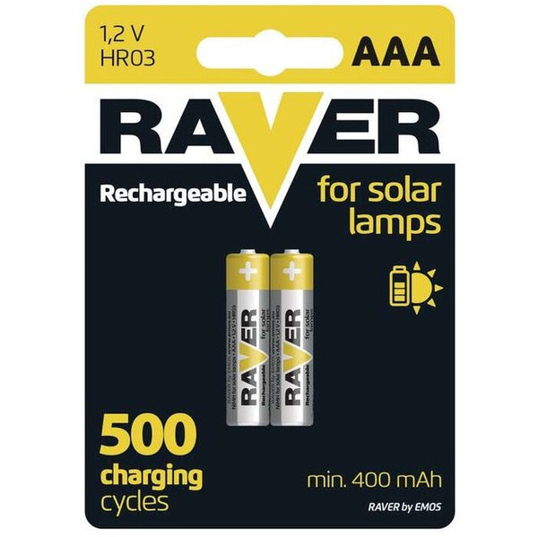 Levně Baterie Raver NiMH, AAA, 400mAh, 2ks