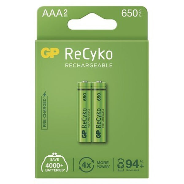 Levně Nabíjecí baterie GP B2116 Recyko, 650mAh, AAA, 2ks