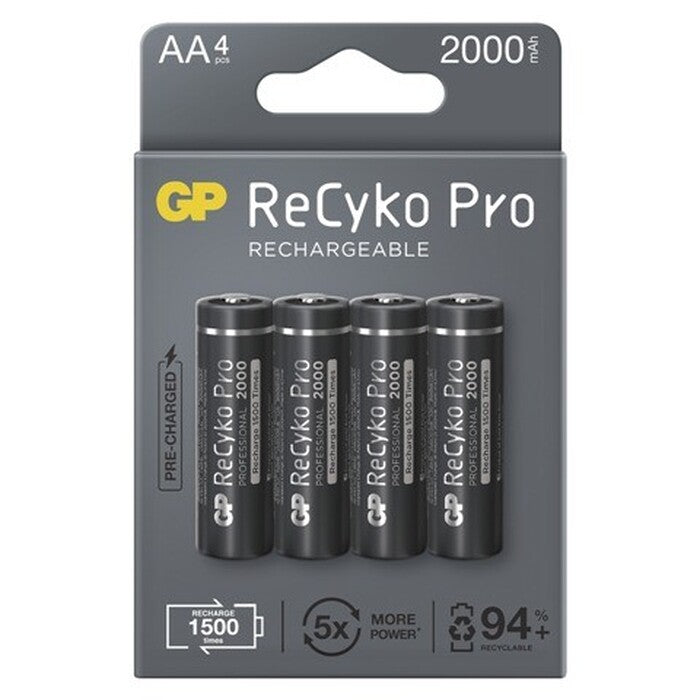 Nabíjecí baterie GP B22204 ReCyko Professional, 2000mAh, AA, 4ks