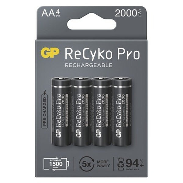 Levně Nabíjecí baterie GP B22204 ReCyko Professional, 2000mAh, AA, 4ks
