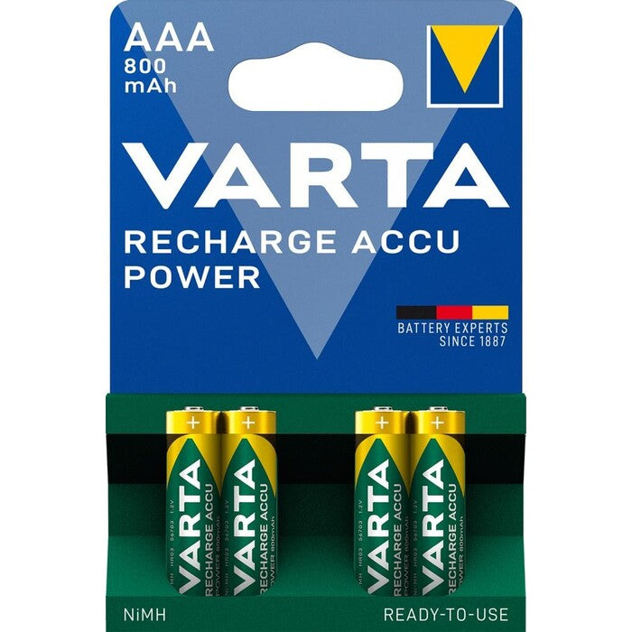 Nabíjecí baterie Varta, AAA, 800mAh, 4ks