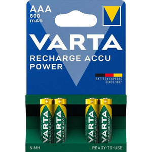 Nabíjecí baterie Varta, AAA, 800mAh, 4ks