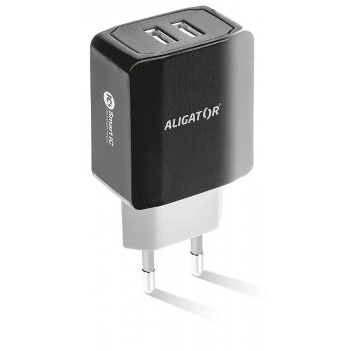 Nabíječka Aligator 3,4A Smart IC, 2x USB, černá