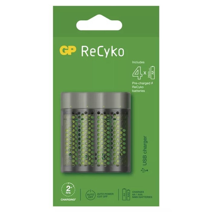 Nabíječka baterií GP B53457 Speed + 4xAA ReCyko