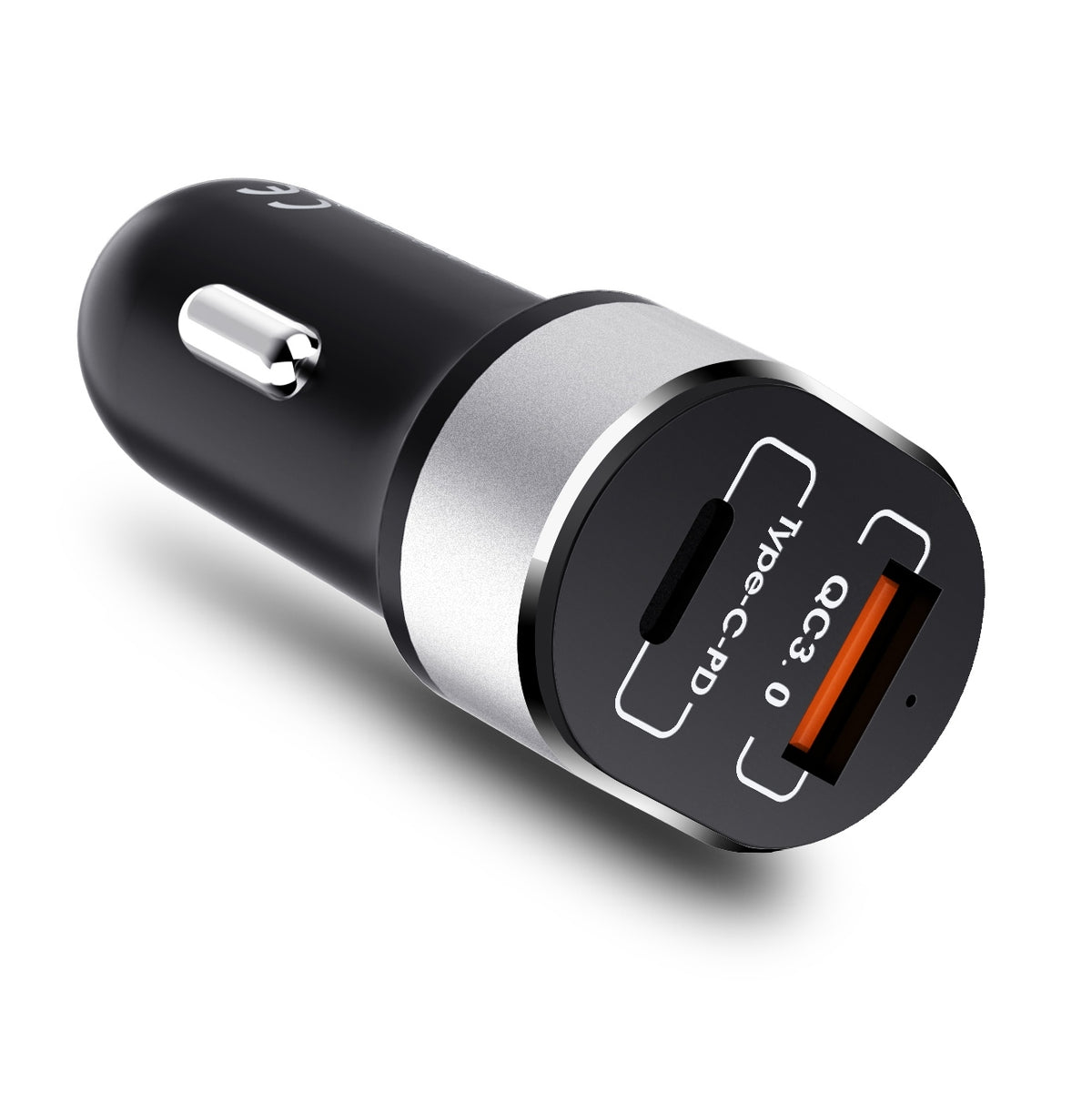 Nabíječka do auta WG 2xUSB/PD + Quick Charge 3.0 22,5W, černá