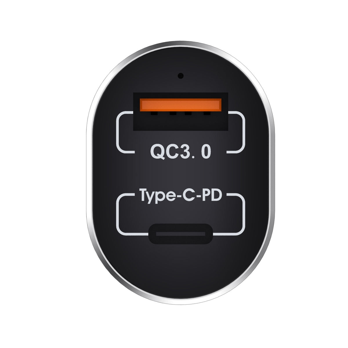 Nabíječka do auta WG 2xUSB/PD + Quick Charge 3.0 22,5W, černá
