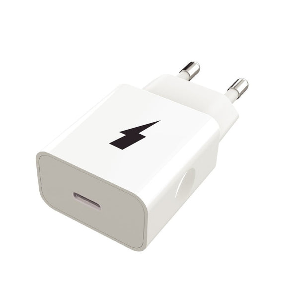 Levně Nabíječka USB-C 20W s kabelem USB-C na Lightning MFI, bílá