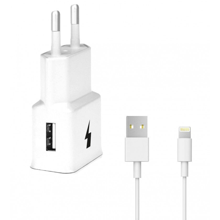 Nabíječka WG 1xUSB s rychlonabíjením + kabel Lightning