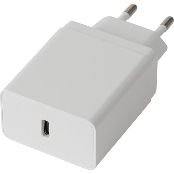 Levně Nabíječka WG USB-C, 18W + kabel USB-C na USB-C, bílá