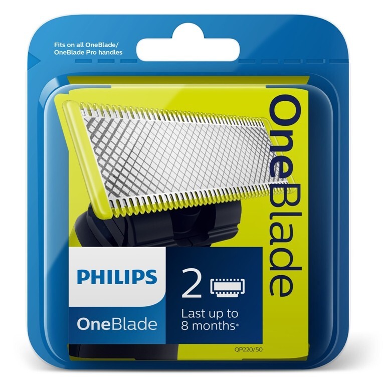 Náhradní břity Philips OneBlade QP220/50, 2ks