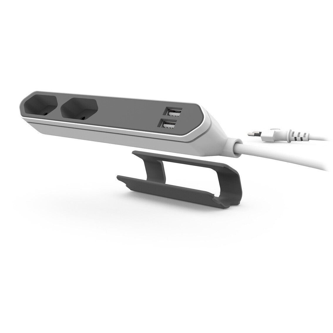 Napájecí kabel prodlužovací Powerbar 2 zásuvky, 2x USB, 1,5m
