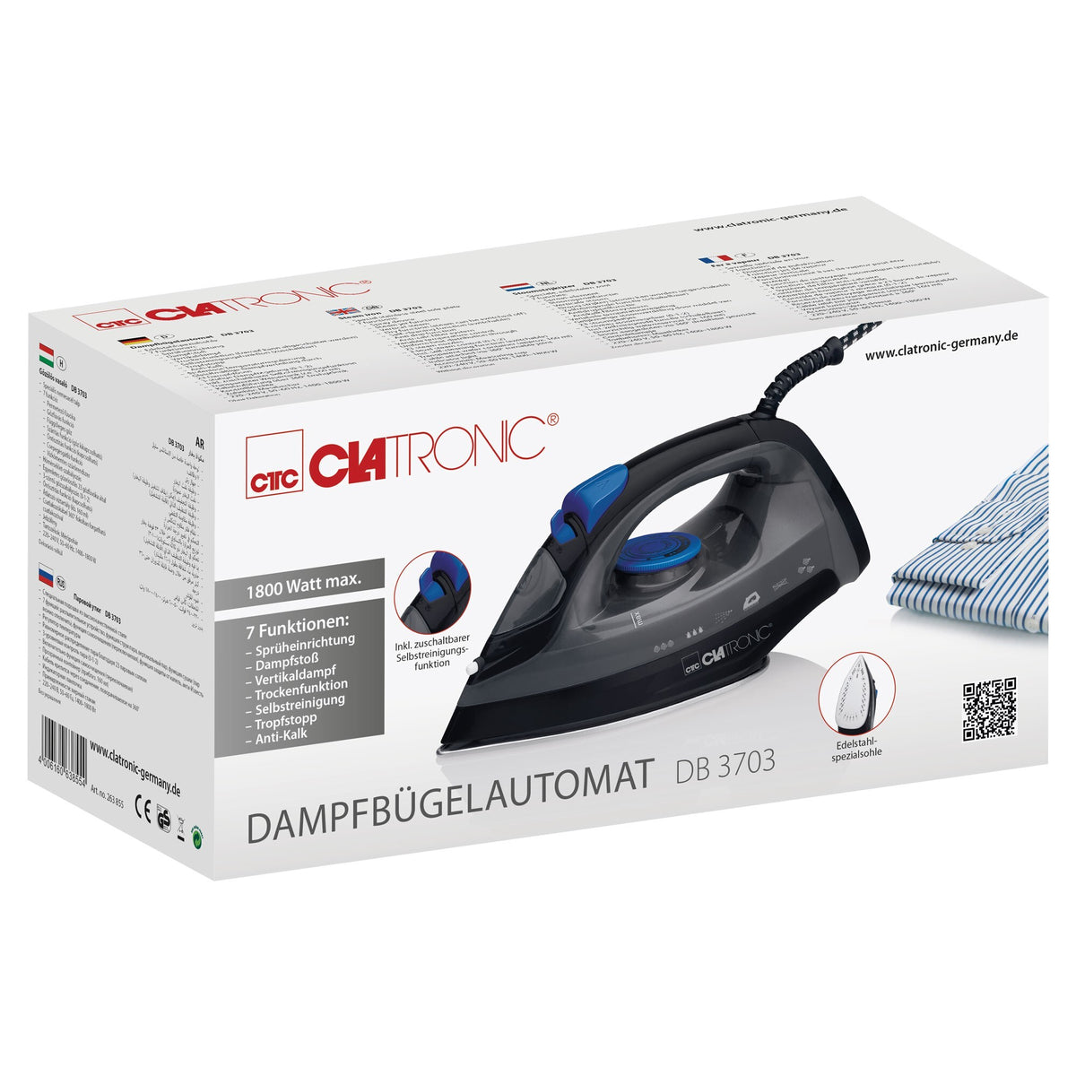 Napařovací žehlička Clatronic DB 3703