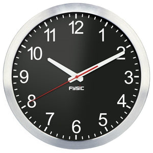 Nástěnné hodiny Fysic FK105, analogové, černé