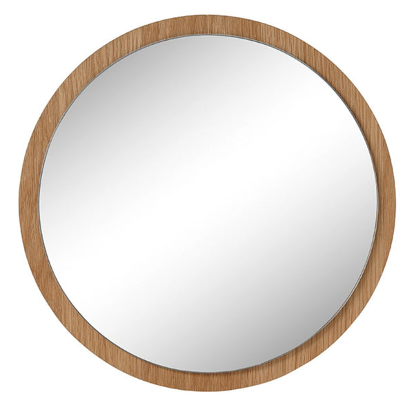 Levně Nástěnné zrcadlo Catania (40x2x40 cm, hnědá)