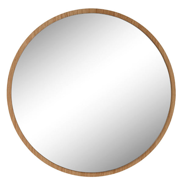 Levně Nástěnné zrcadlo Catania (75x2x75 cm, hnědá)