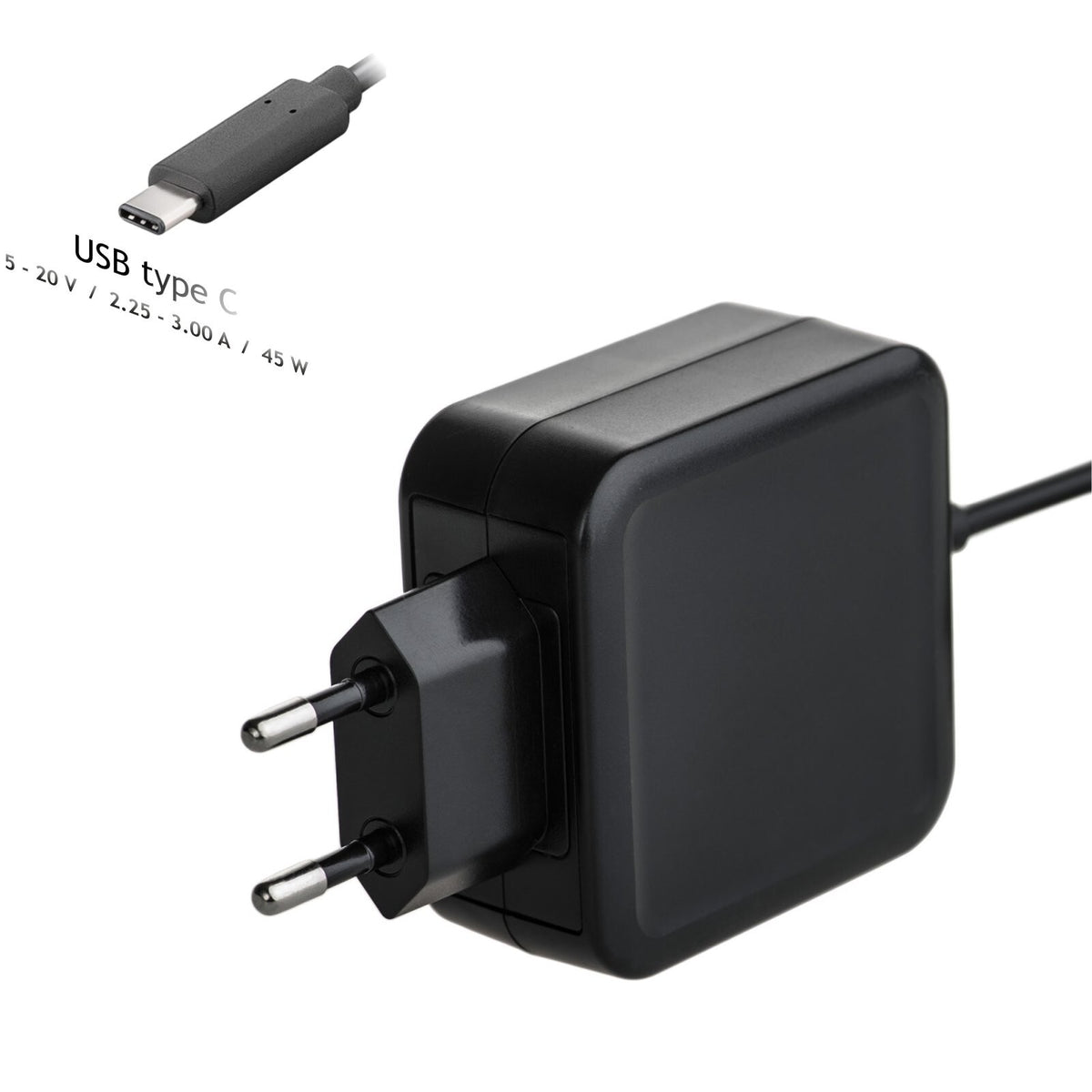 Univerzální USB-C napájecí adaptér 45W Akyga AK-ND-60